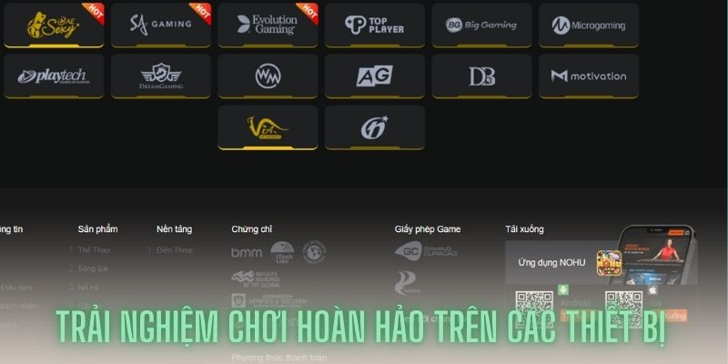 Trải nghiệm hoàn hảo trên các thiết bị